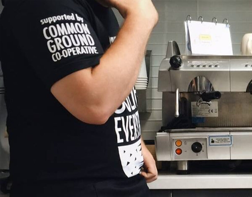 Close-up of Coffee Shed employee